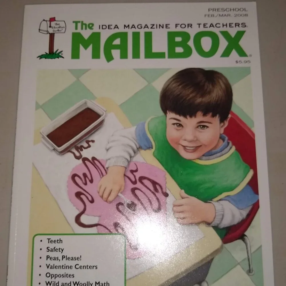 The Mailbox Preschool 2007 - 2008 magazines x 4